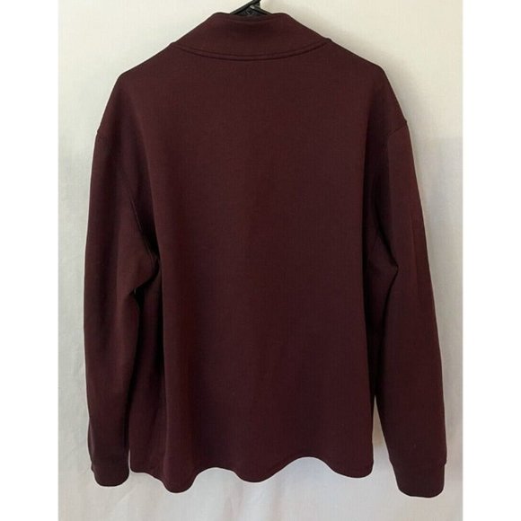 32 Degrees Mens Heat Tech Quarter Zip Pullover/Sweater Red/Burgundy Size 2XL - Picture 6 of 8